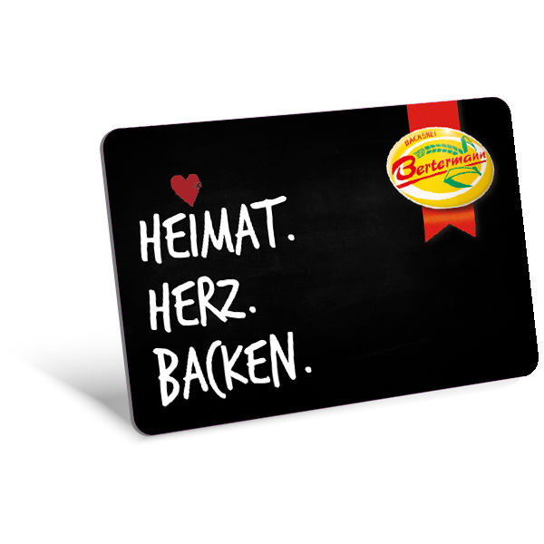 Bäckerei Bertermann Minden · Heimat. Herz. Backen · Frischer Kaffee · Treue-Card